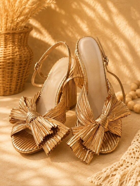 Amazon Shoes - Camellia Bow Heel